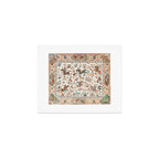 Tabriz Antique Persian Hunting Rug Print Art Print Gallery Image 1