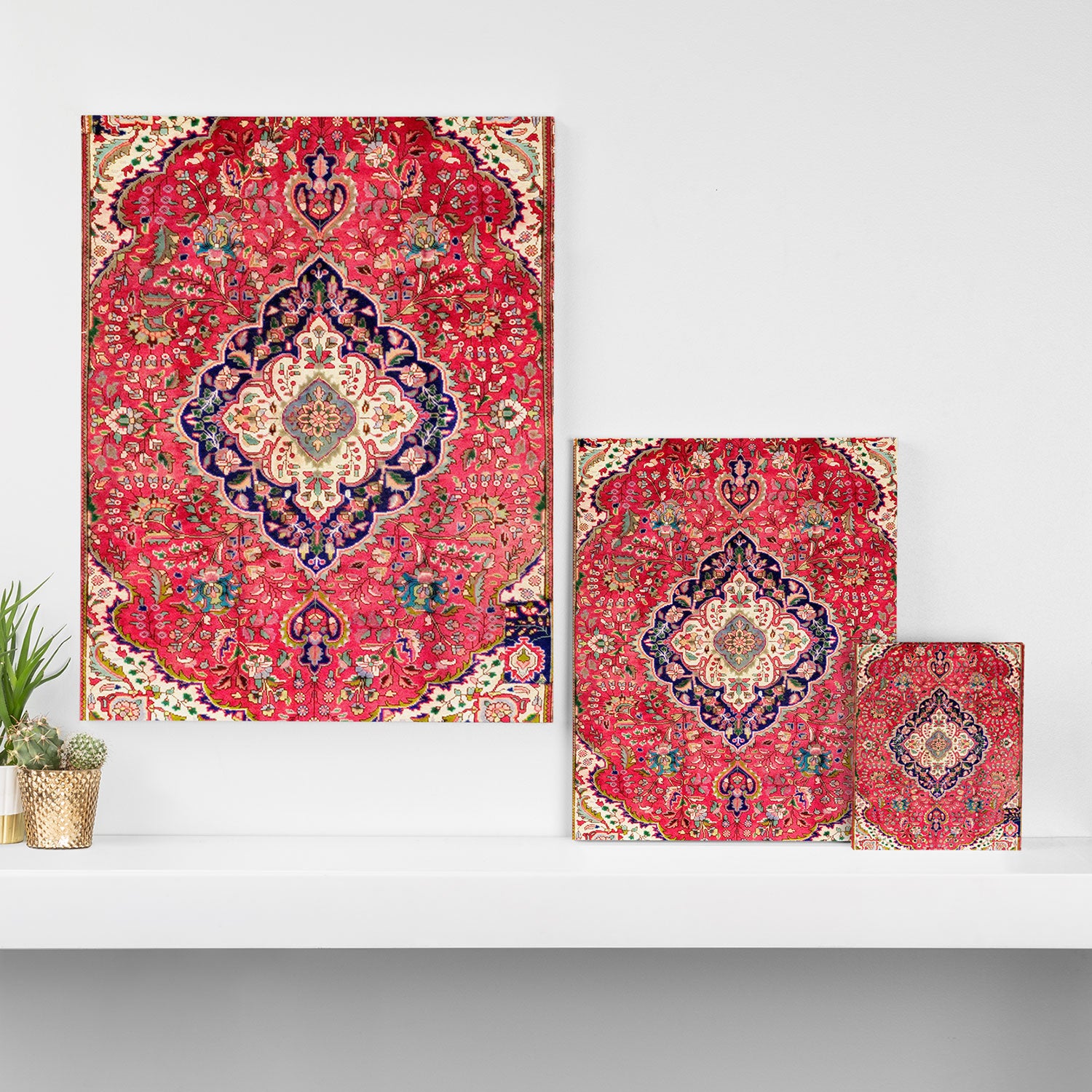 Tabriz Antique Persian Rug Print Canvas Print Gallery Image 3