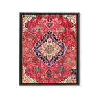 Tabriz Antique Persian Rug Print Framed Canvas Print Gallery Image 3
