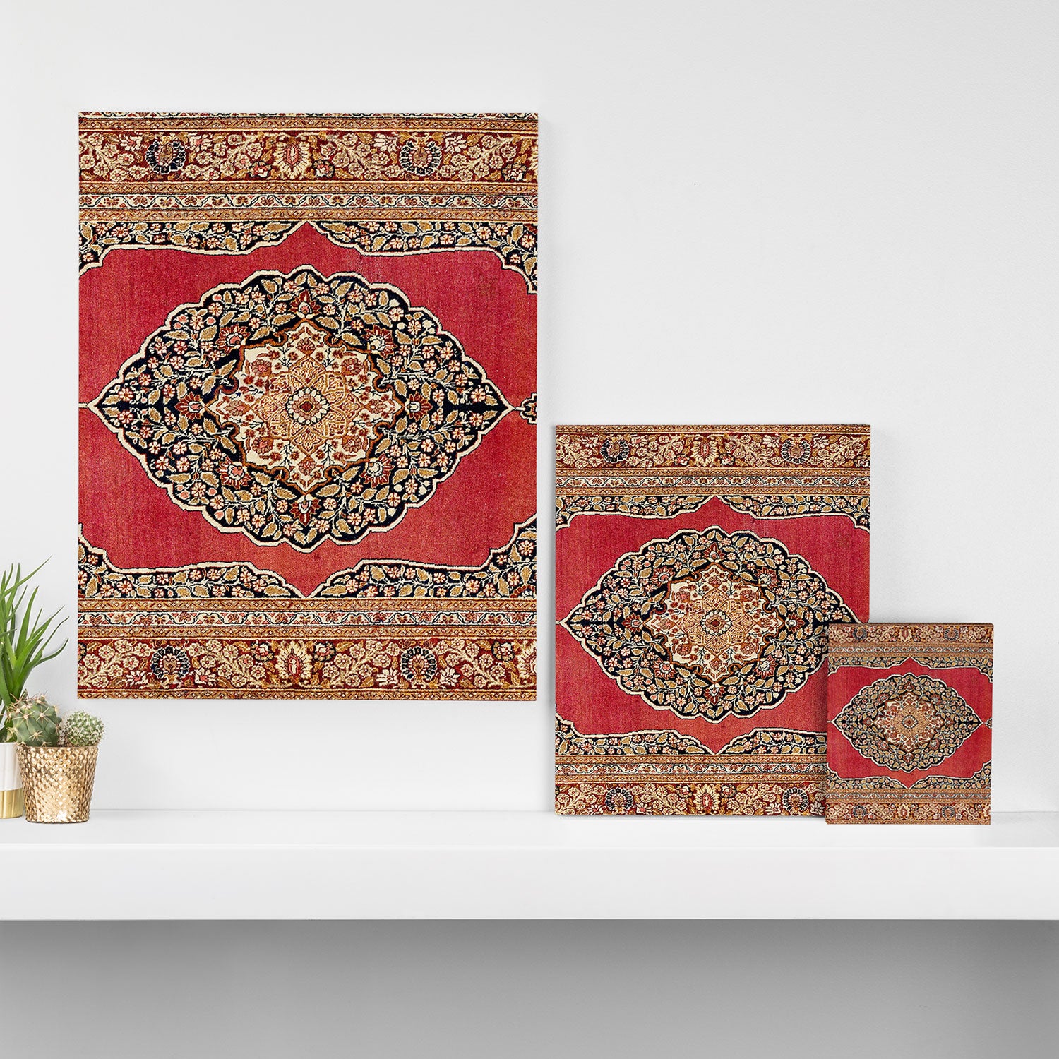 Tabriz  Antique West Persian Azerbaijan Carpet Print Canvas Print Gallery Image 3