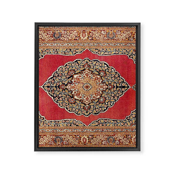 Tabriz  Antique West Persian Azerbaijan Carpet Print Framed Canvas Print Gallery Image 1