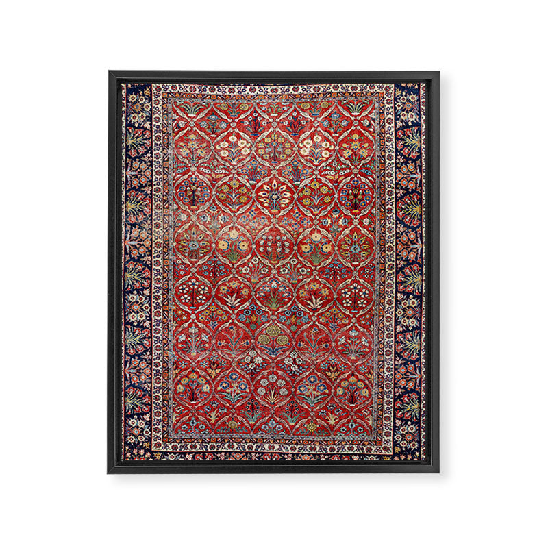 Tabriz Azerbaijan Northwest Persian Carpet Print Framed Canvas Print Gallery Image 3