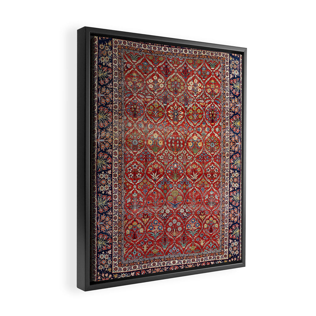 Tabriz Azerbaijan Northwest Persian Carpet Print Framed Canvas Print Gallery Image 2