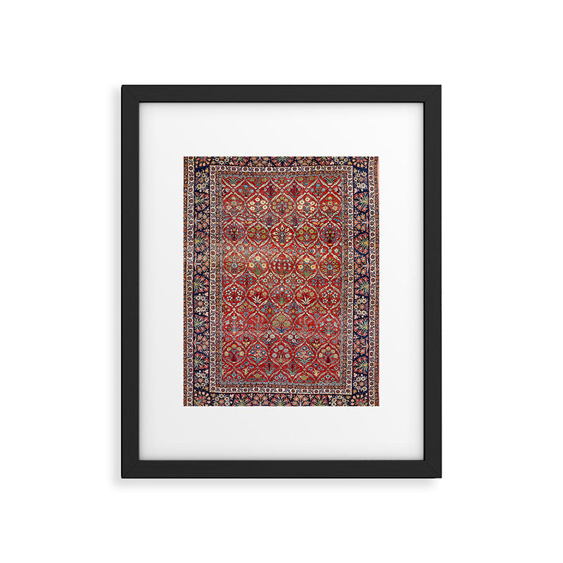 Tabriz Azerbaijan Northwest Persian Carpet Print Framed Art Print Gallery Image 4