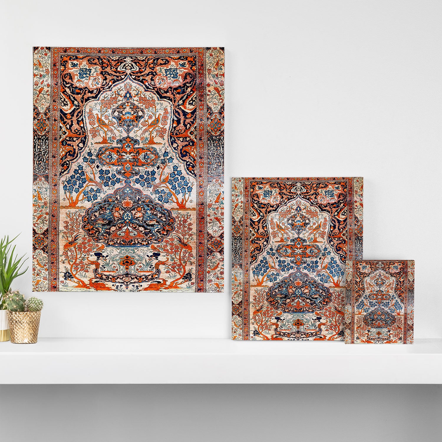Tabriz Azerbaijan Northwest Persian Rug Print Canvas Print Gallery Image 3