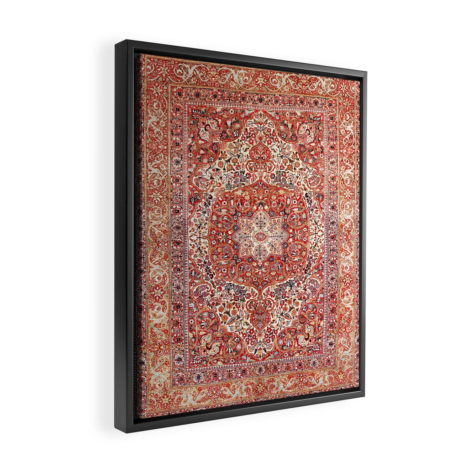 Tabriz Azerbaijan Northwest Persian Rug Print Framed Canvas Print Gallery Image 2