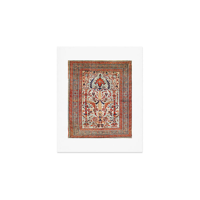 Tabriz Azerbaijan Northwest Persian Silk Rug Print Art Print Gallery Image 1
