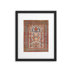 Tabriz Azerbaijan Northwest Persian Silk Rug Print Framed Art Print Gallery Image 4