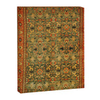 Tabriz Green Orange Rug Print Canvas Print Gallery Image 3