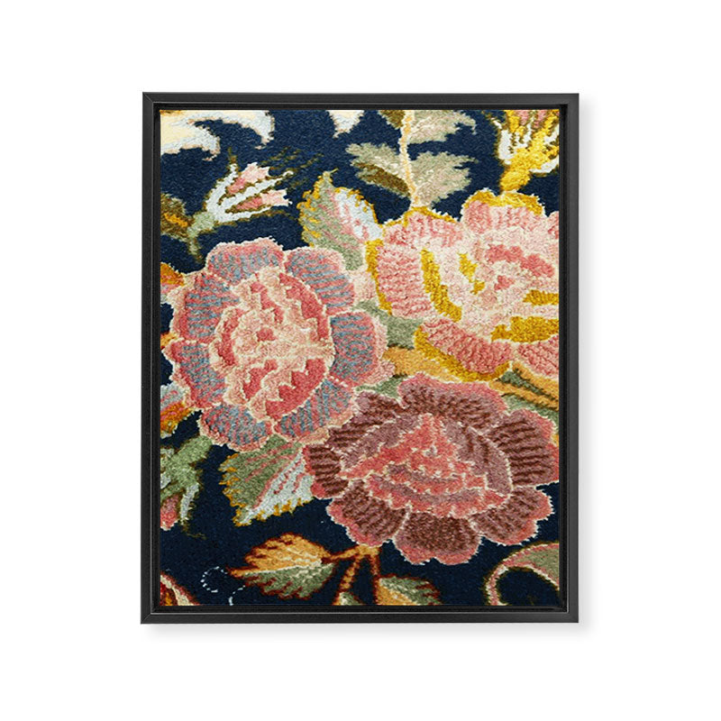 Tabriz Vintage Persian Floral Print Framed Canvas Print Gallery Image 3