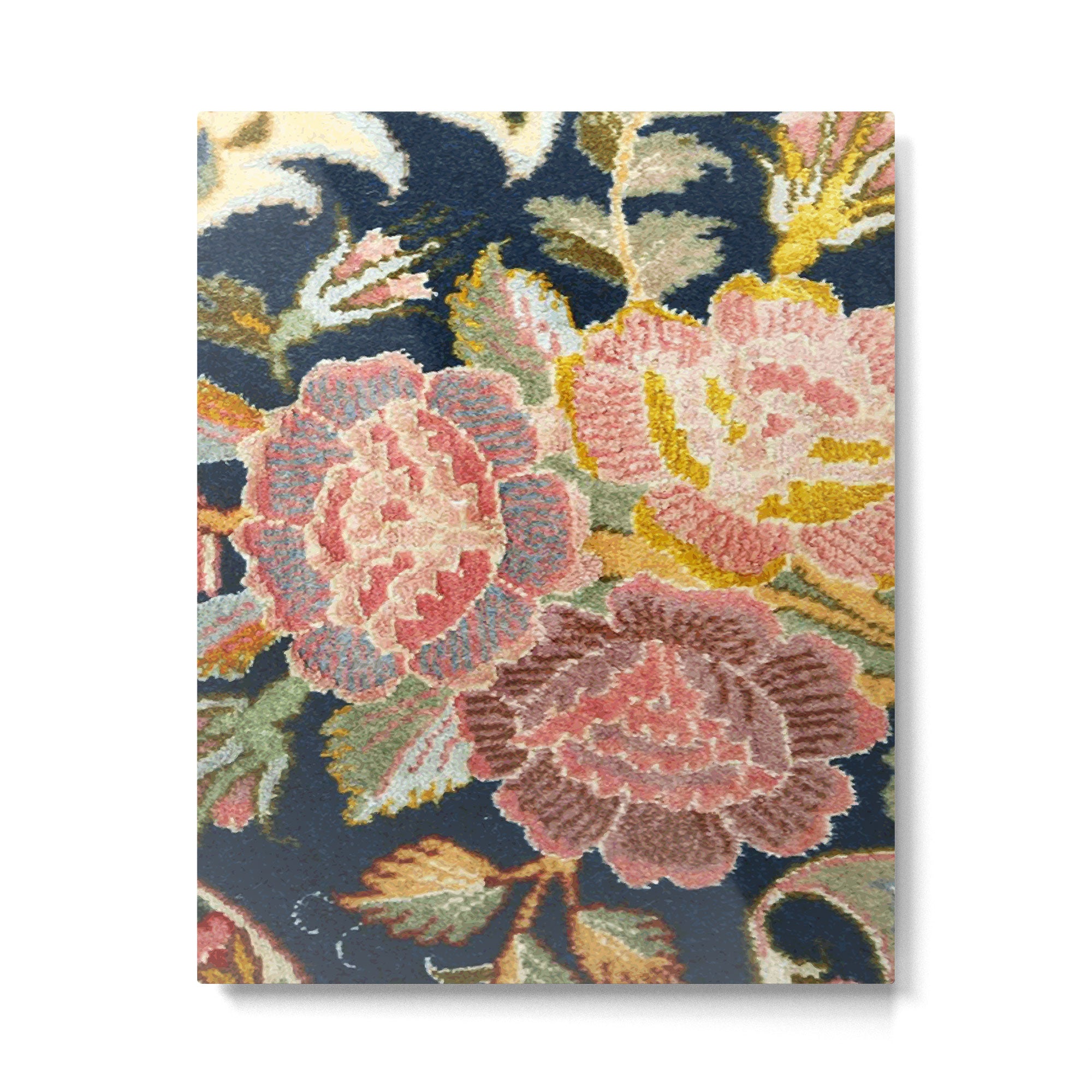 Tabriz Vintage Persian Floral Print Metal Print Gallery Image 6