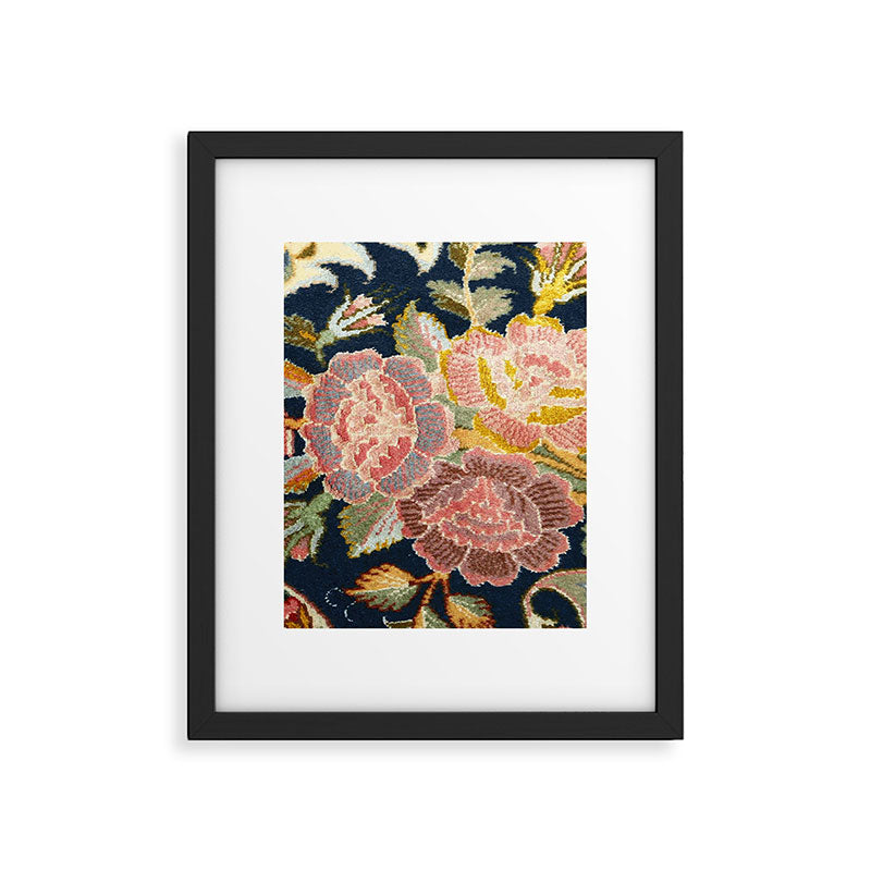 Tabriz Vintage Persian Floral Print Framed Art Print Gallery Image 6