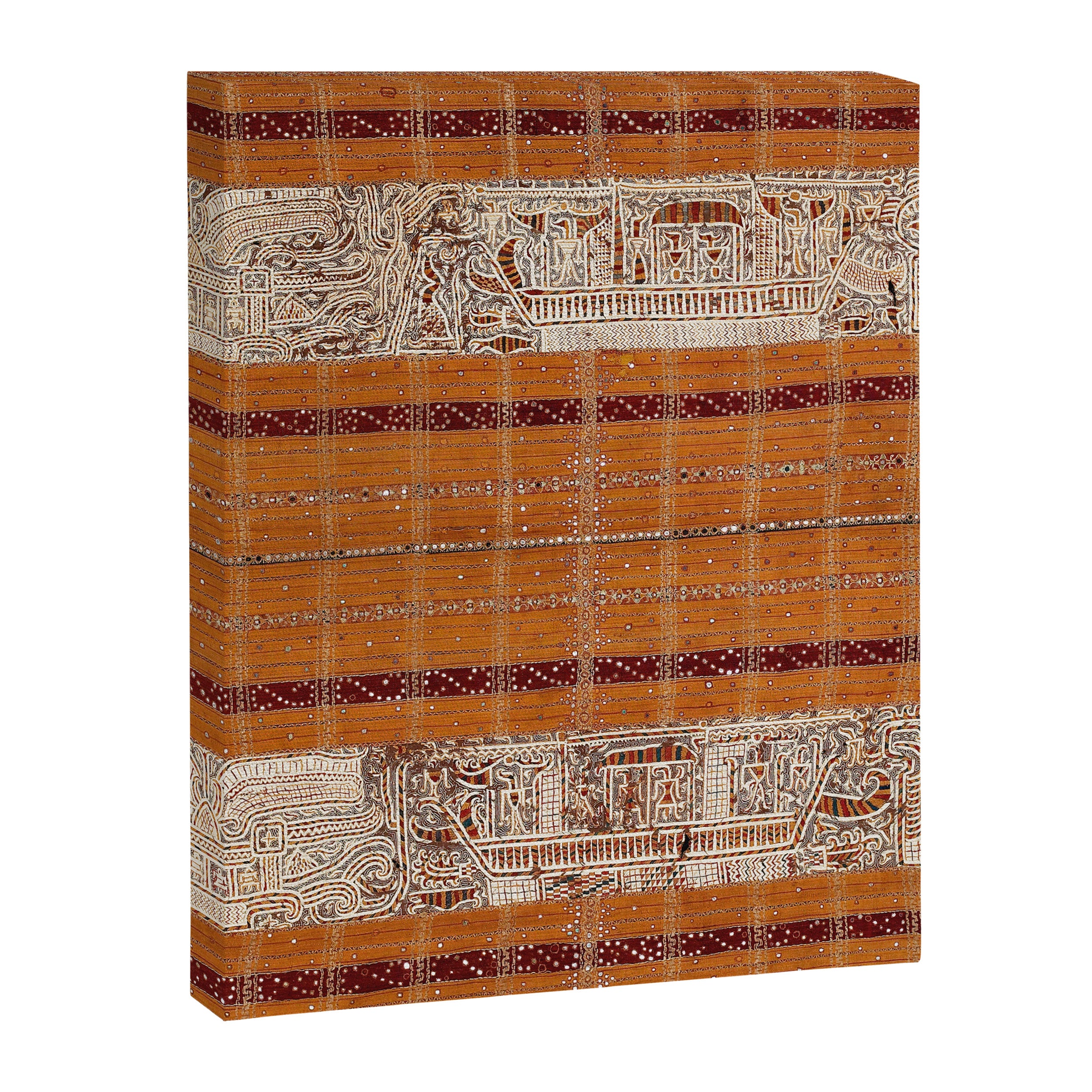Tapis Lampong South Sumatra Indonesian Wrap for Woman Print Canvas Print Gallery Image 3