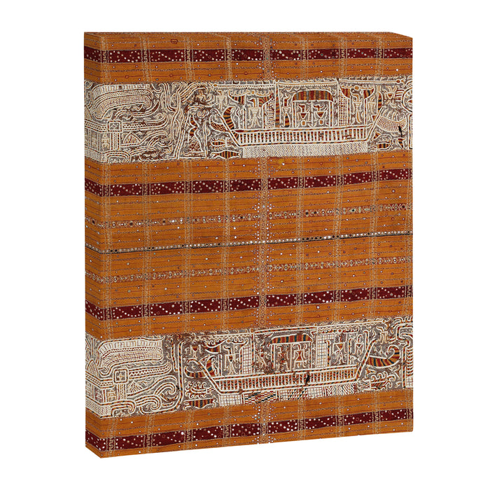 Tapis Lampong South Sumatra Indonesian Wrap for Woman Print Canvas Print Gallery Image 1