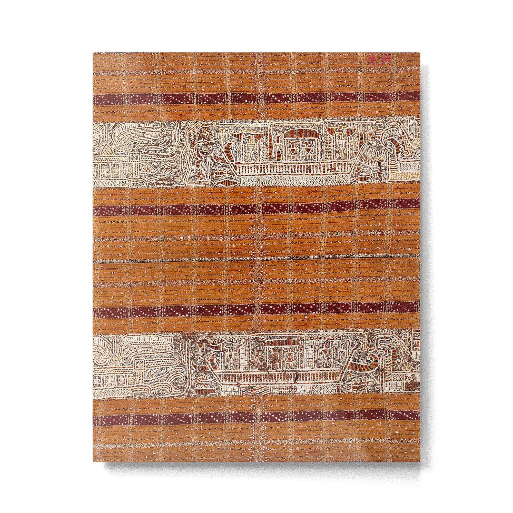 Tapis Lampong South Sumatra Indonesian Wrap for Woman Print Metal Print Gallery Image 6