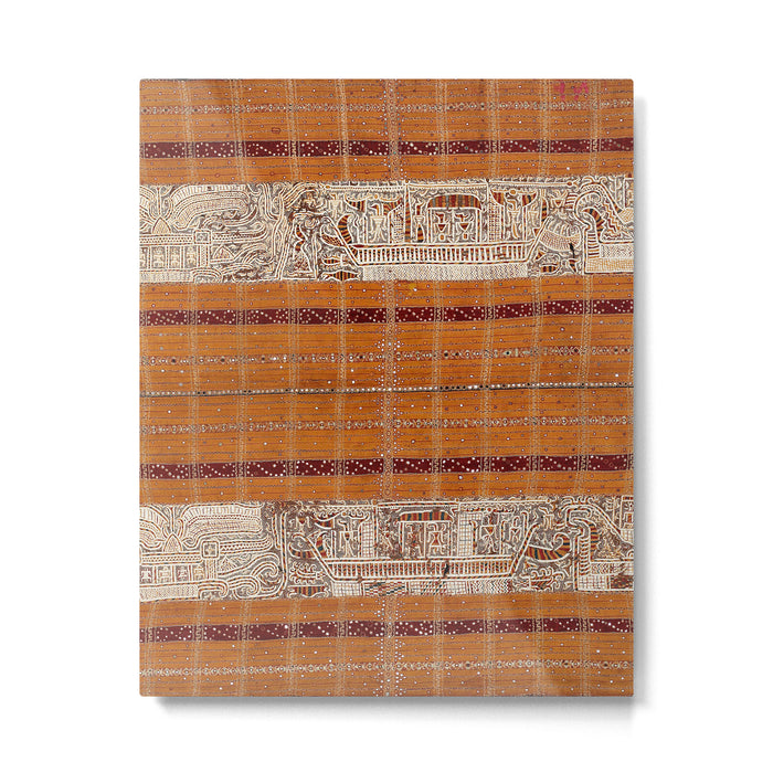 Tapis Lampong South Sumatra Indonesian Wrap for Woman Print Metal Print Gallery Image 1