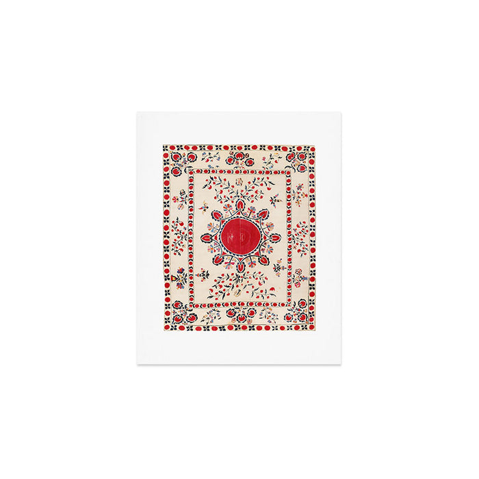 Tashkent Suzani Kokand Uzbekistan Embroidery Print Art Print Gallery Image 1