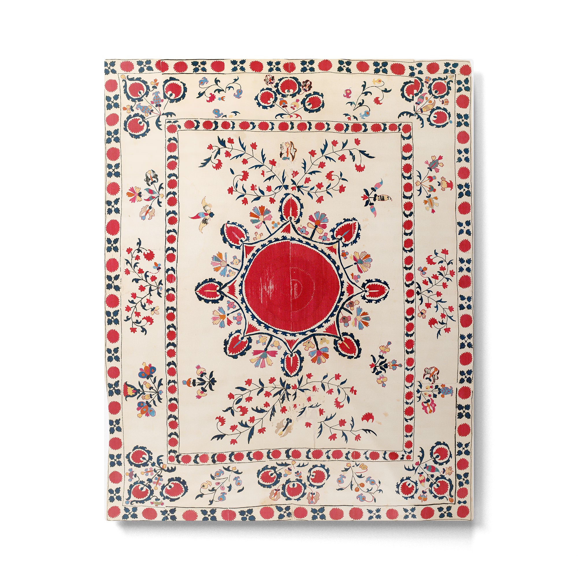 Tashkent Suzani Kokand Uzbekistan Embroidery Print Metal Print Gallery Image 4