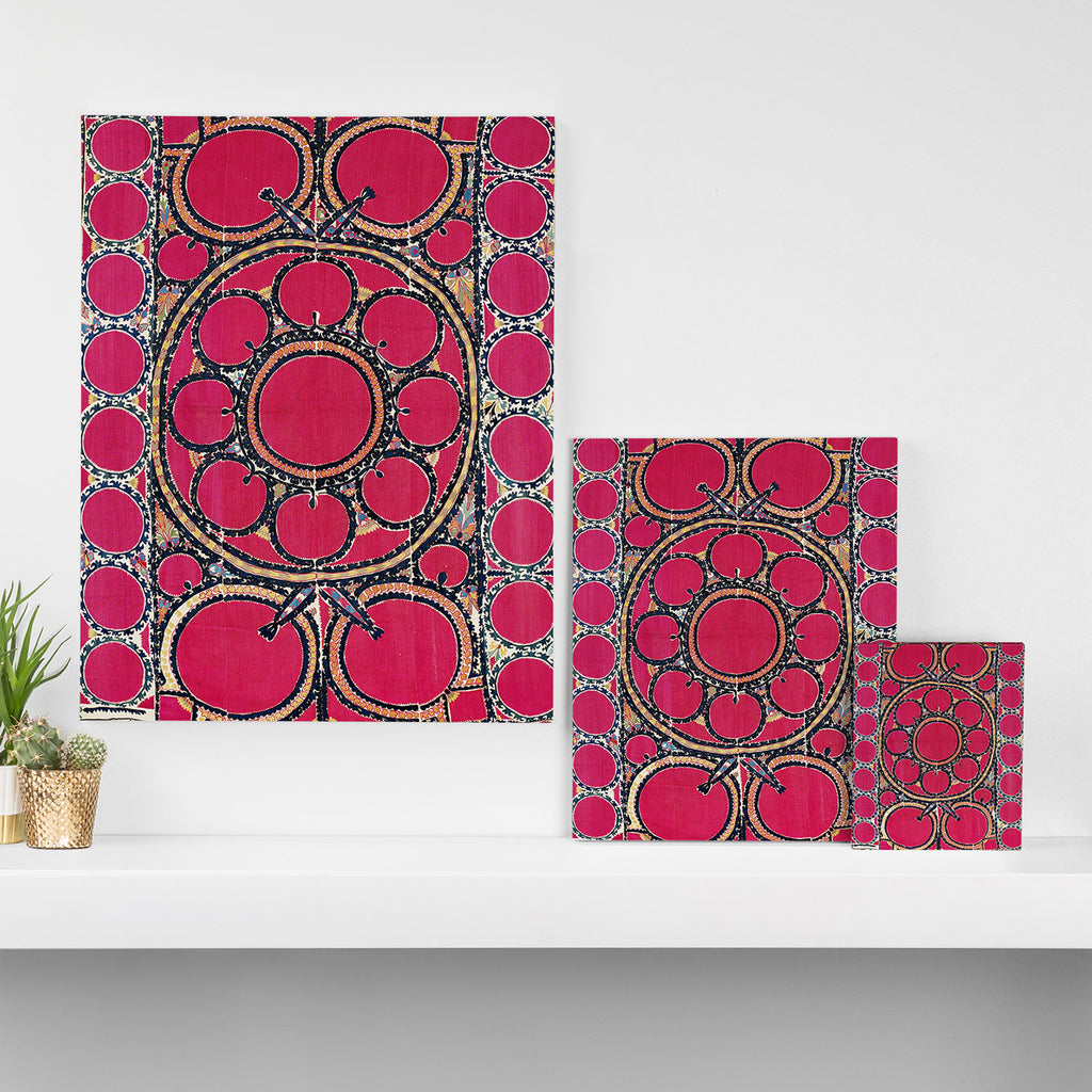Tashkent Suzani Uzbekistan  Antique Carpet Canvas Print Gallery Image 3
