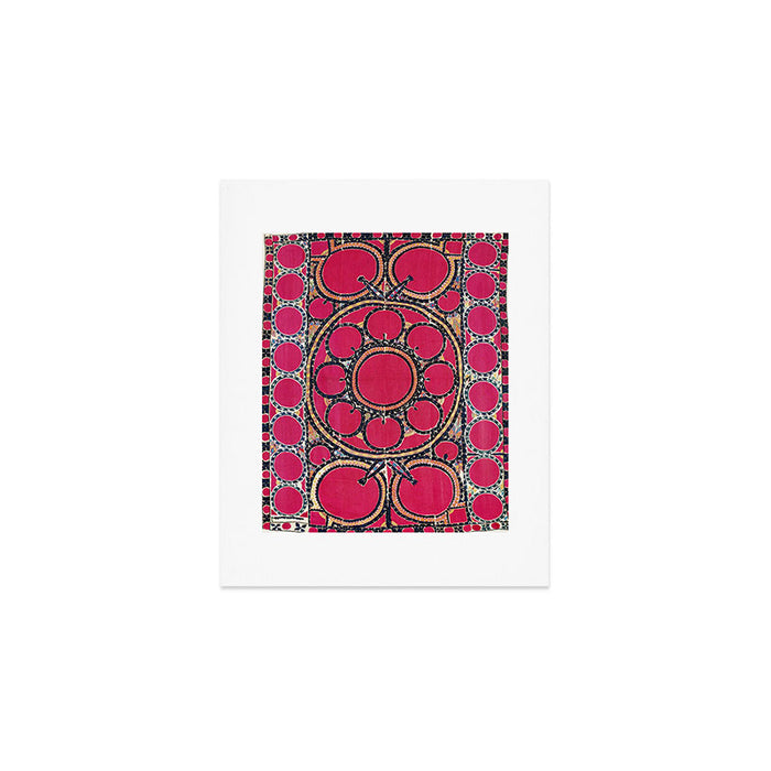 Tashkent Suzani Uzbekistan  Antique Carpet Art Print Gallery Image 1