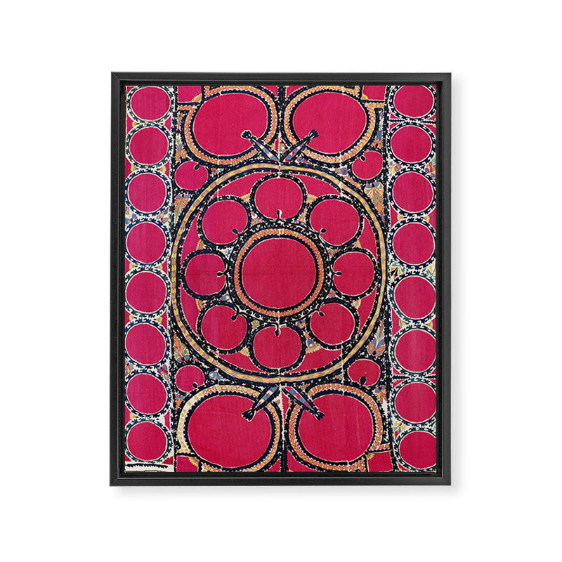 Tashkent Suzani Uzbekistan  Antique Carpet Framed Canvas Print Gallery Image 3