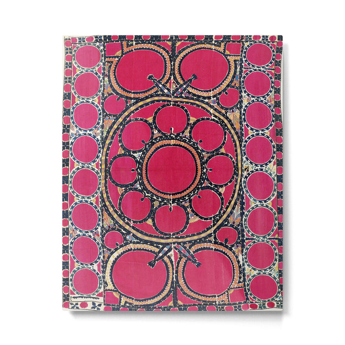 Tashkent Suzani Uzbekistan  Antique Carpet Metal Print Gallery Image 1
