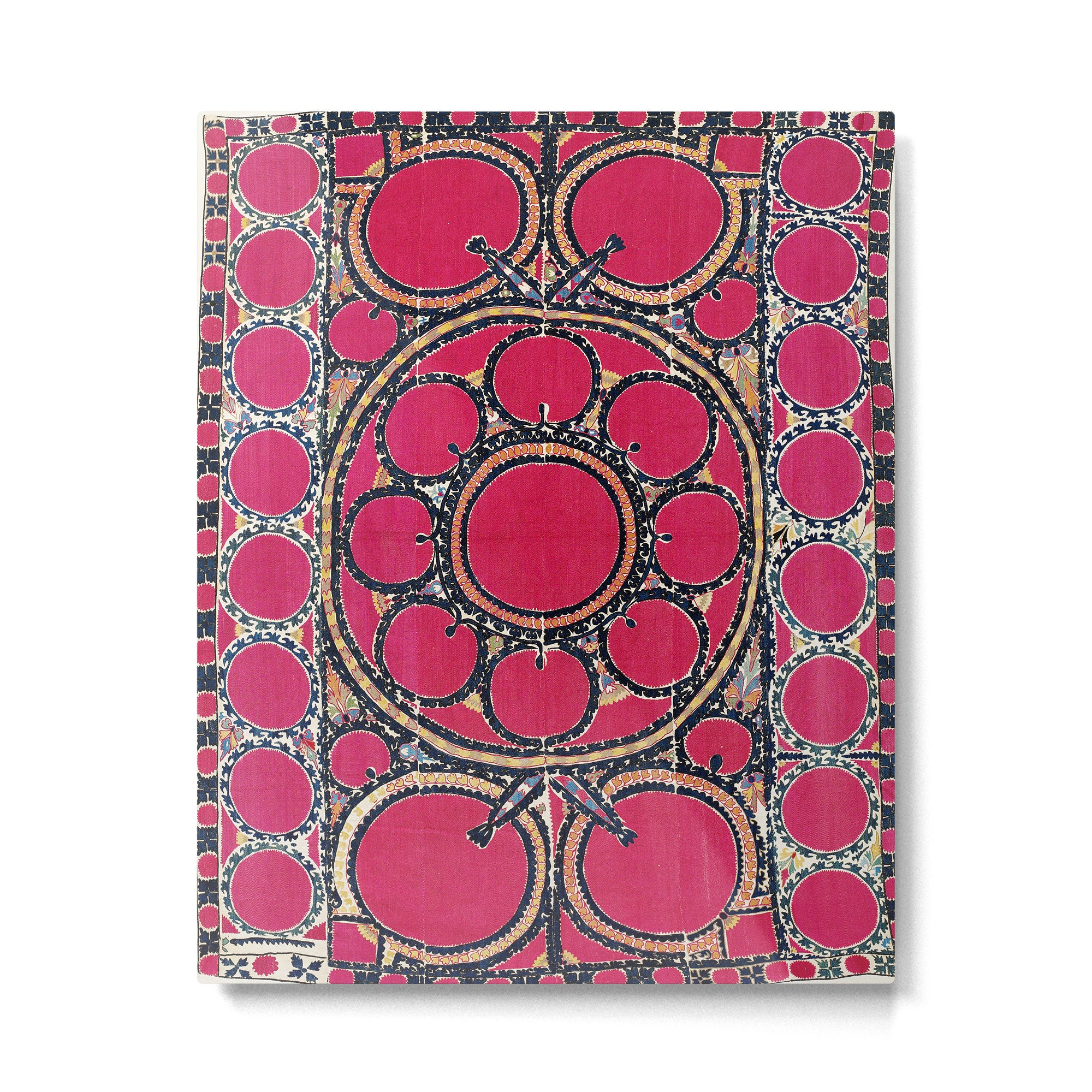 Tashkent Suzani Uzbekistan  Antique Carpet Metal Print Gallery Image 6