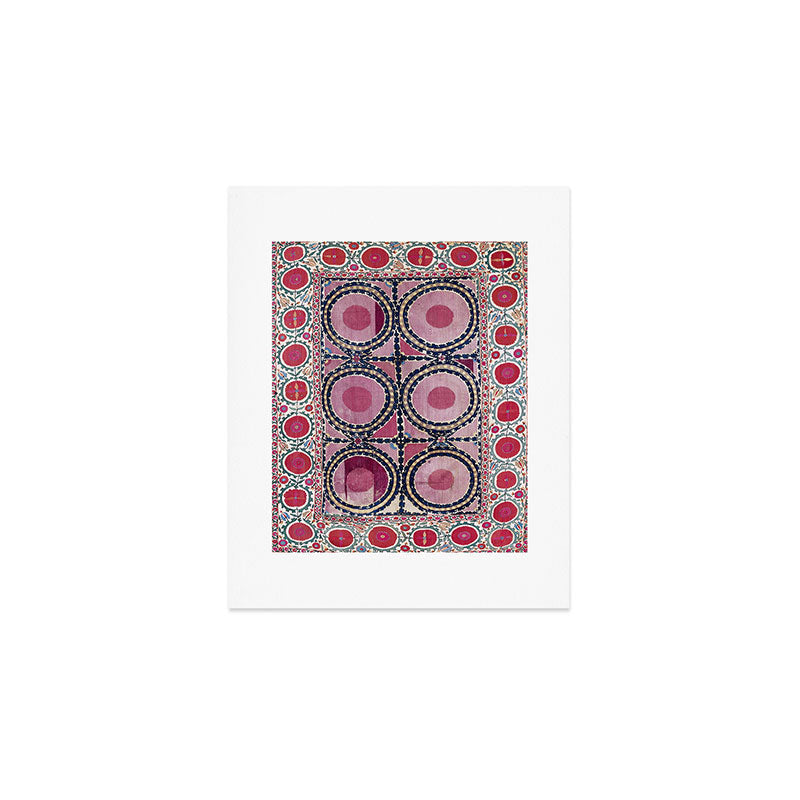 Tashkent Suzani Uzbekistan Floral Embroidery Print Art Print Gallery Image 1
