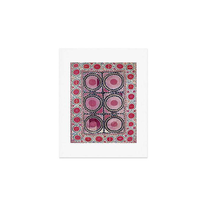 Tashkent Suzani Uzbekistan Floral Embroidery Print Art Print Gallery Image 1