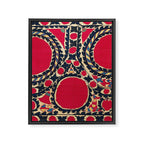 Tashkent Uzbekistan Central Asian Suzani Embroidery Print Framed Canvas Print Gallery Image 3