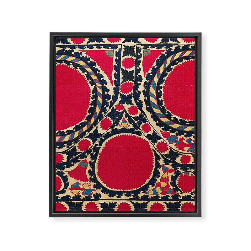 Tashkent Uzbekistan Central Asian Suzani Embroidery Print Framed Canvas Print Gallery Image 3