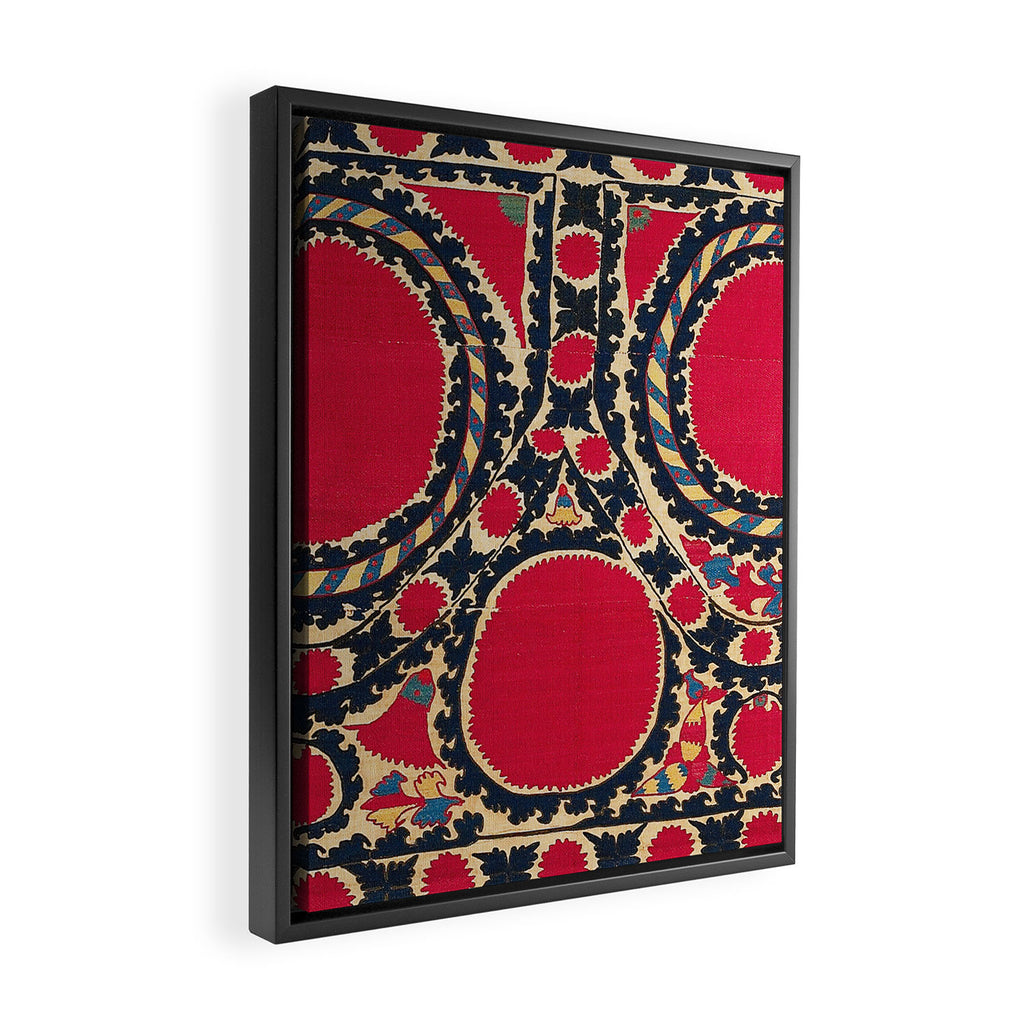 Tashkent Uzbekistan Central Asian Suzani Embroidery Print Framed Canvas Print Gallery Image 2