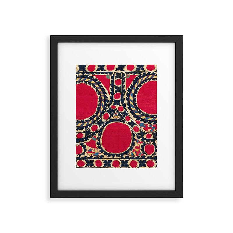 Tashkent Uzbekistan Central Asian Suzani Embroidery Print Framed Art Print Gallery Image 5