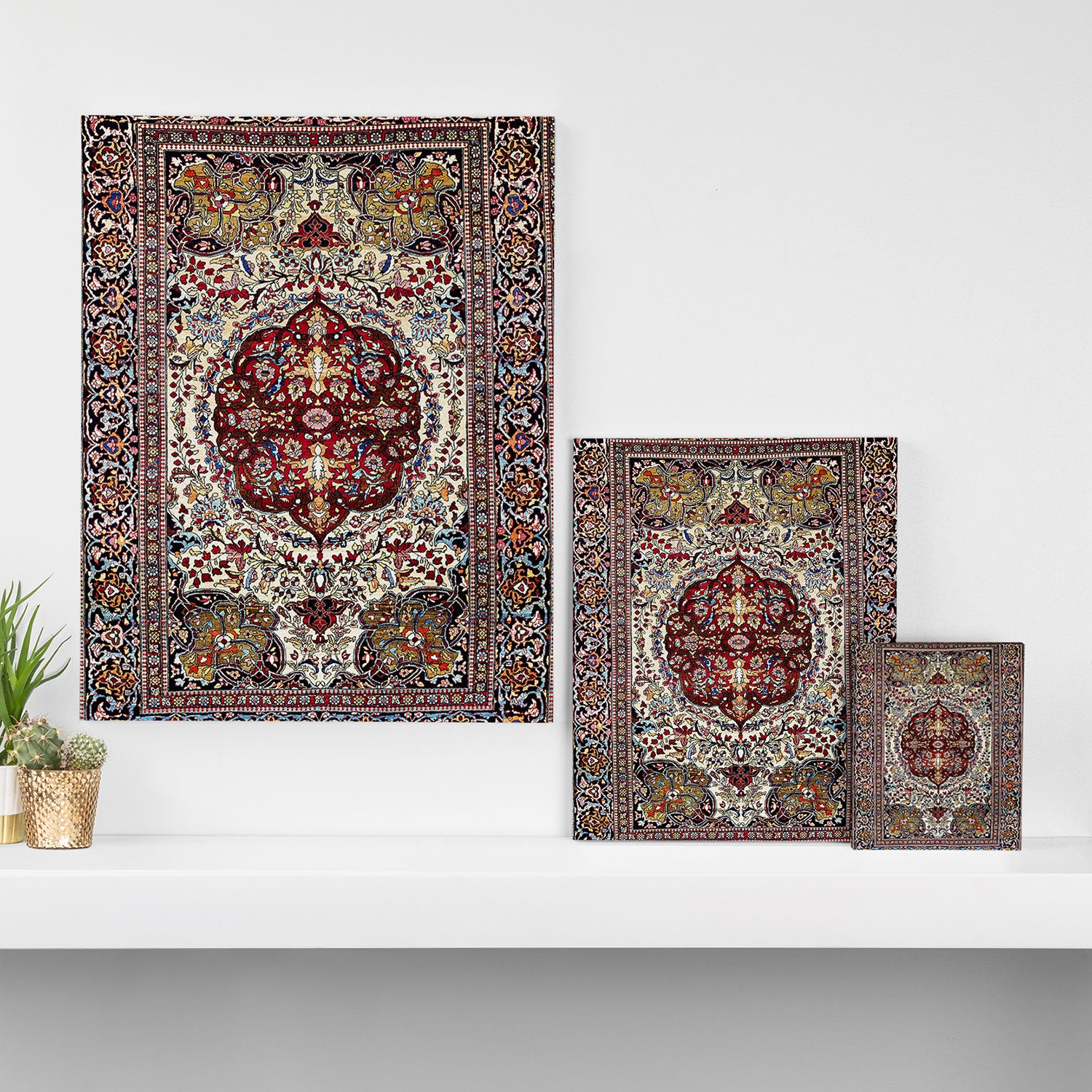 Tehran North Persian Carpet Print Canvas Print Gallery Image 3