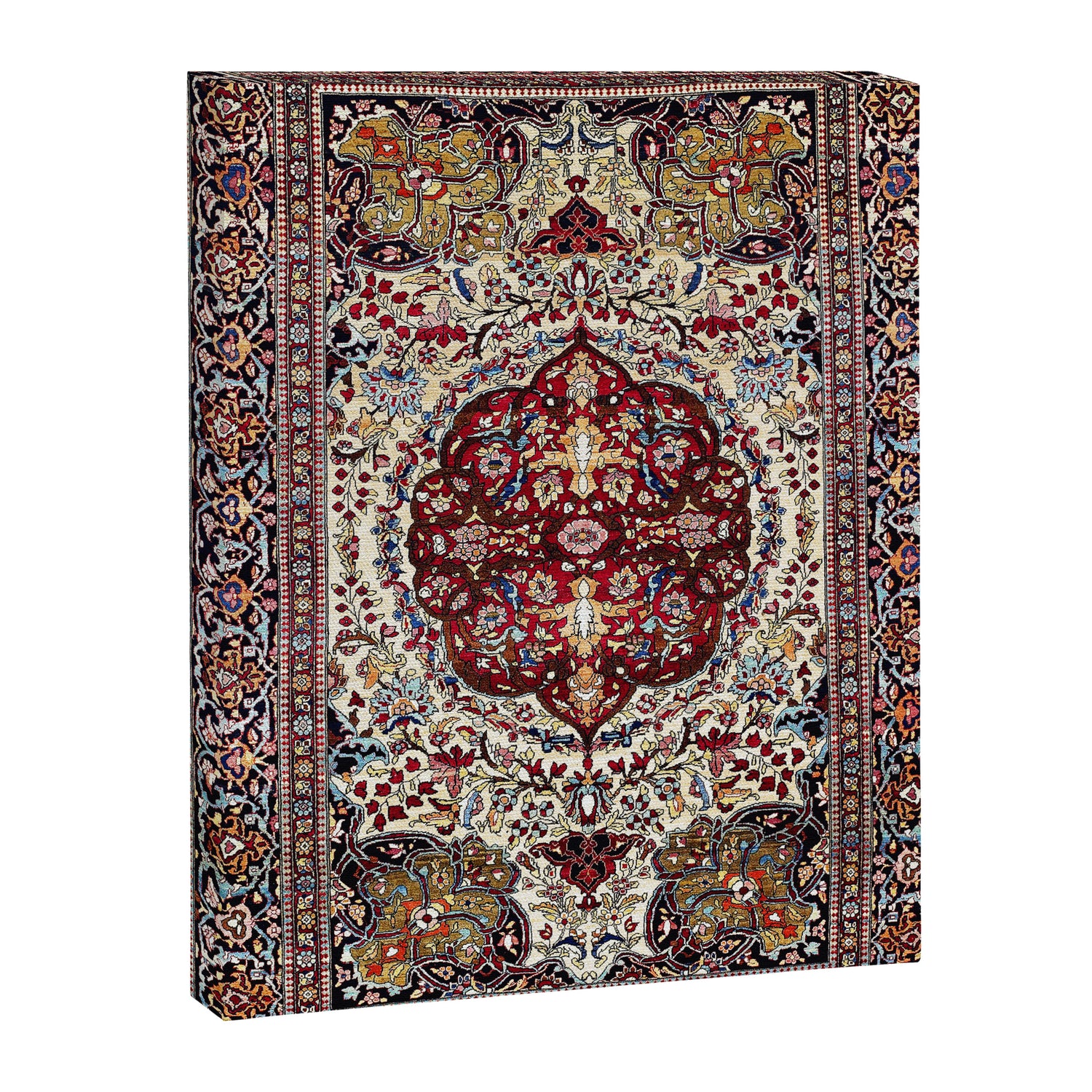 Tehran North Persian Carpet Print Canvas Print Gallery Image 3