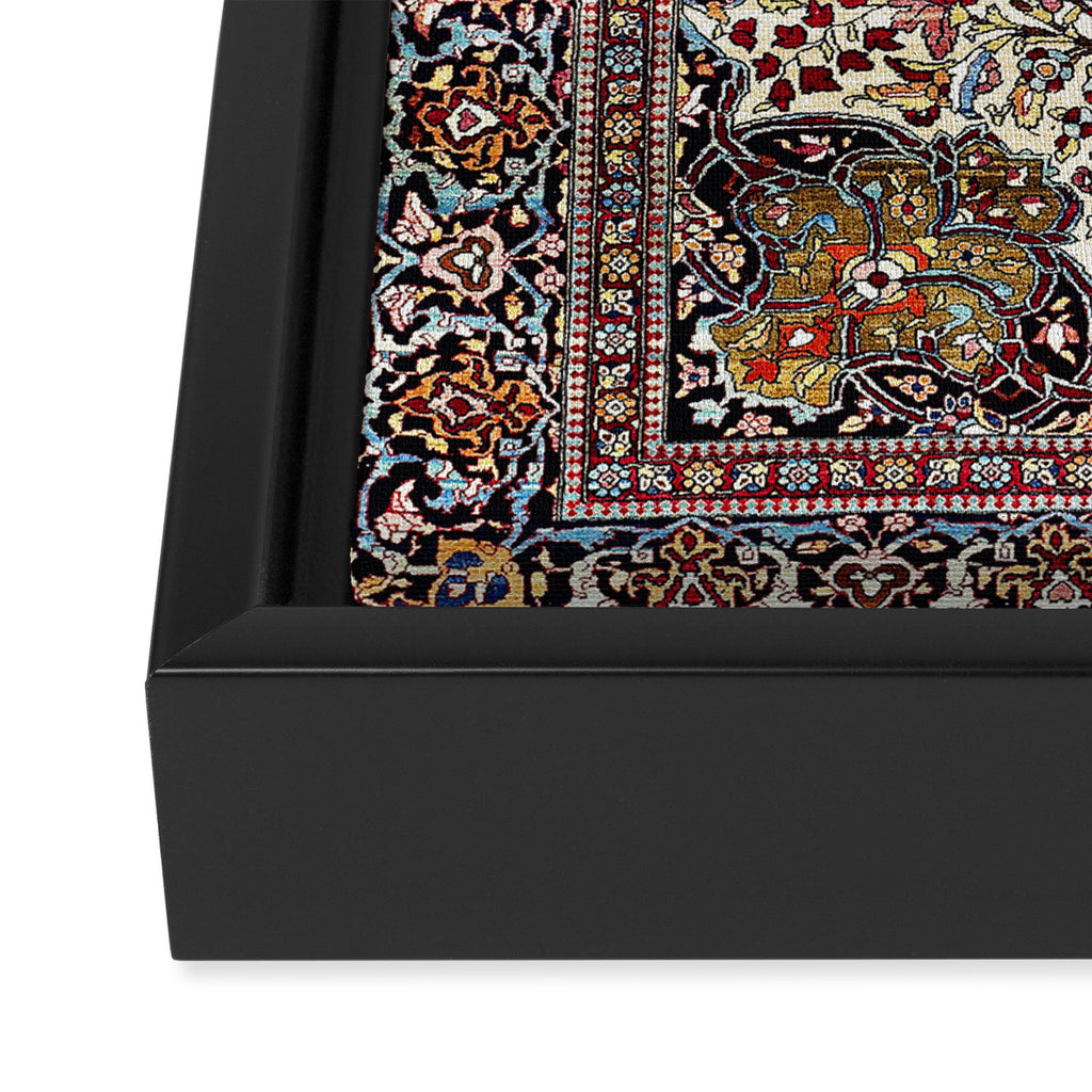 Tehran North Persian Carpet Print Framed Canvas Print Gallery Image 3
