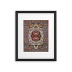 Tehran North Persian Carpet Print Framed Art Print Gallery Image 4