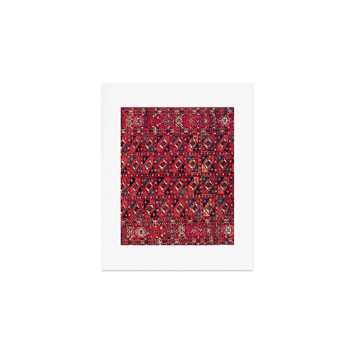 Tekke  Antique West Turkestan Rug Print Art Print Gallery Image 1