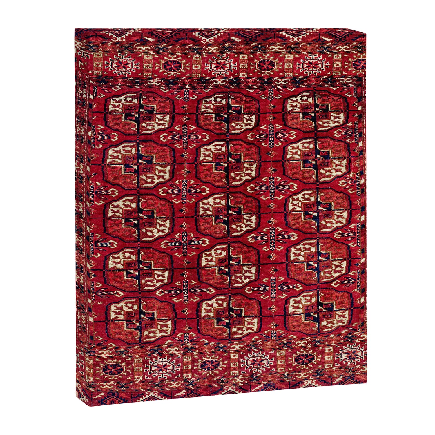 Tekke  Antique West Turkestan Rug Print Canvas Print Gallery Image 3