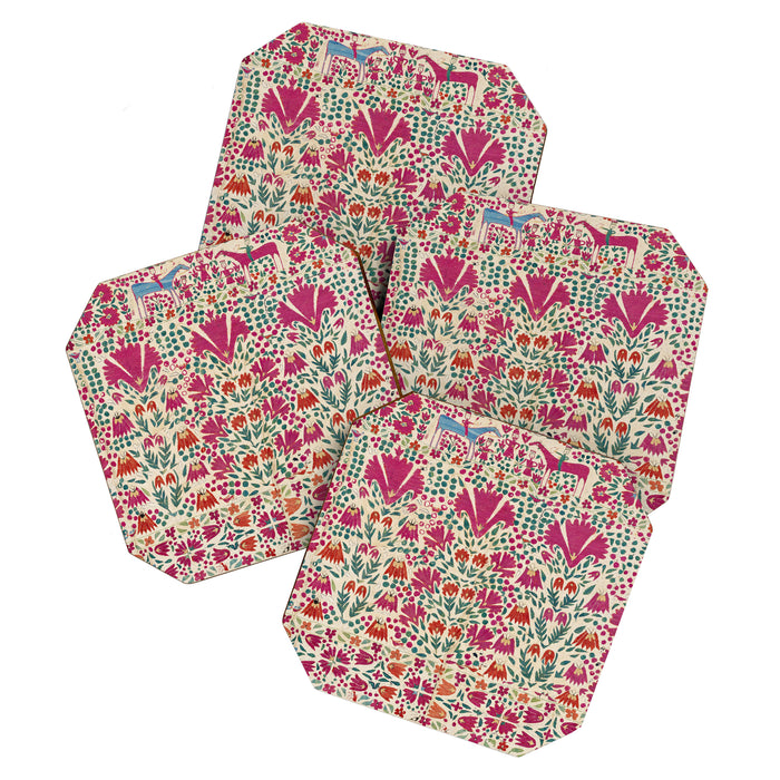 Tekke Asmalyk Embroidered Trapping Print Coaster Gallery Image 1