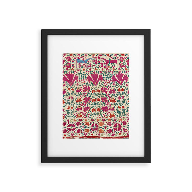 Tekke Asmalyk Embroidered Trapping Print Framed Art Print Gallery Image 4