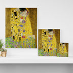 The Kiss, Gustav Klimt Canvas Print Gallery Image 3