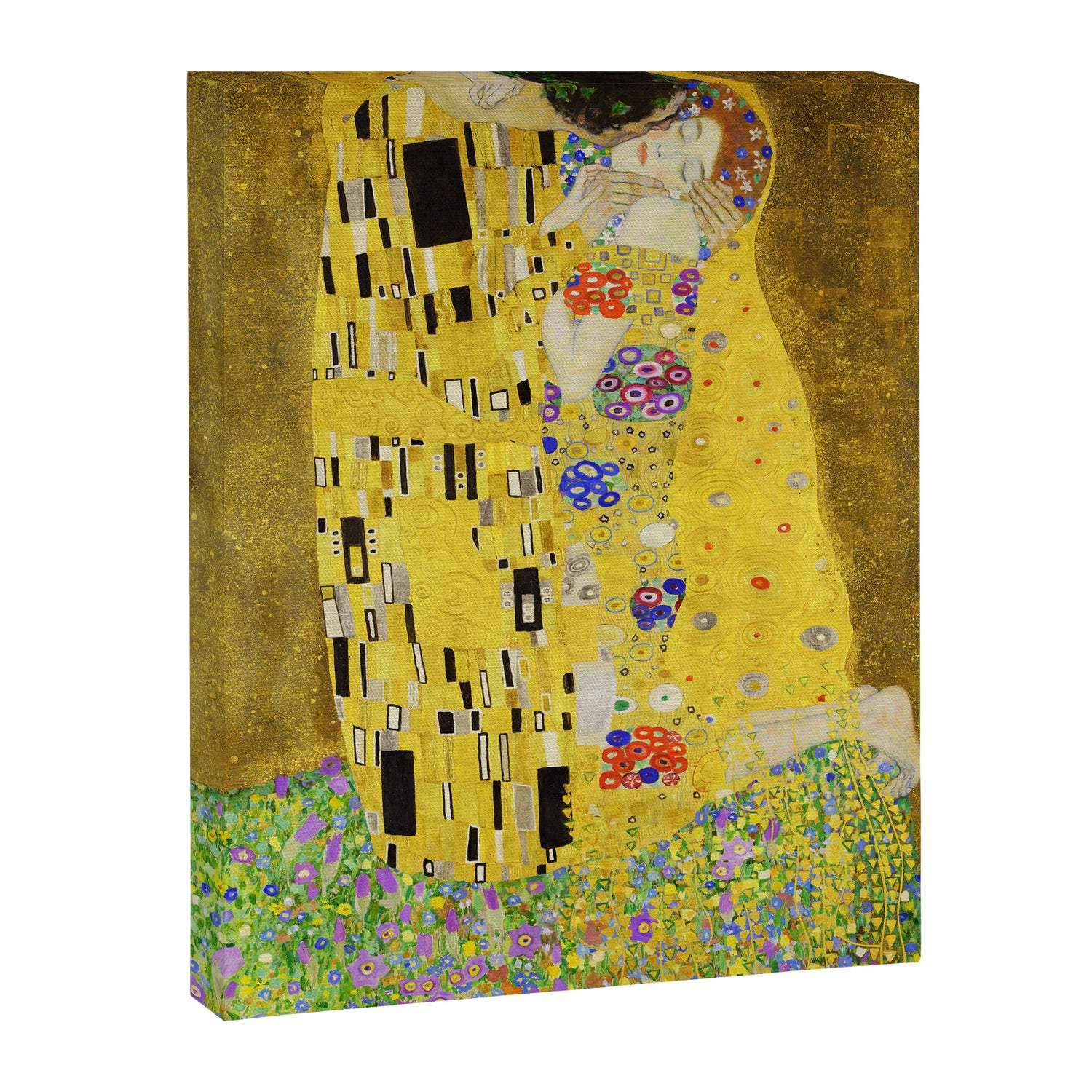 The Kiss, Gustav Klimt Canvas Print Gallery Image 3
