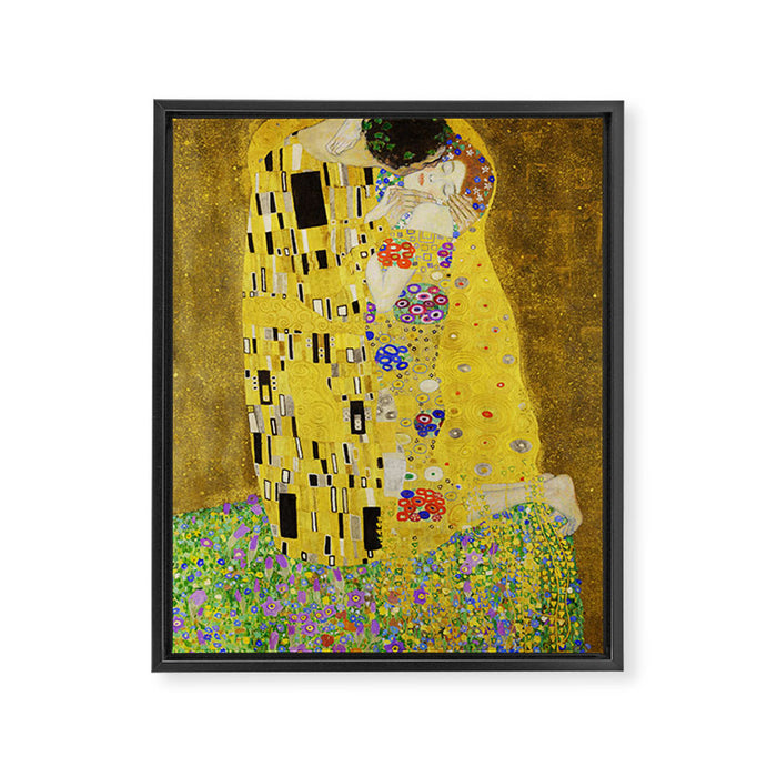 The Kiss, Gustav Klimt Framed Canvas Print Gallery Image 1