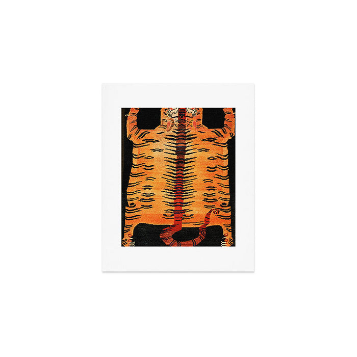 Tibetan Antique Tiger Rug Print Art Print Gallery Image 1