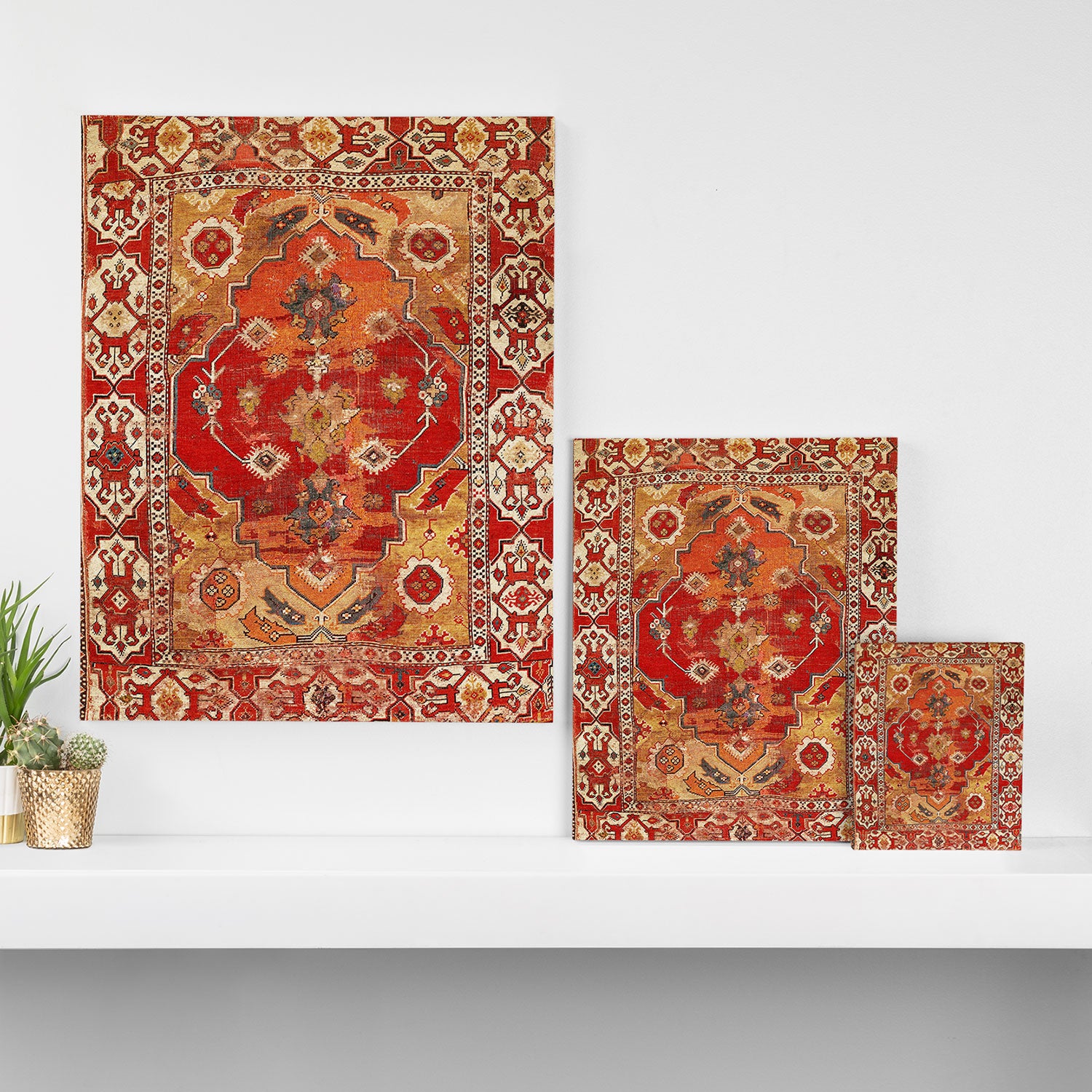 Transylvanian West Anatolian Carpet Print Canvas Print Gallery Image 3