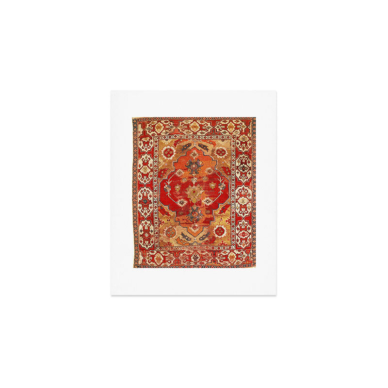 Transylvanian West Anatolian Carpet Print Art Print Gallery Image 1