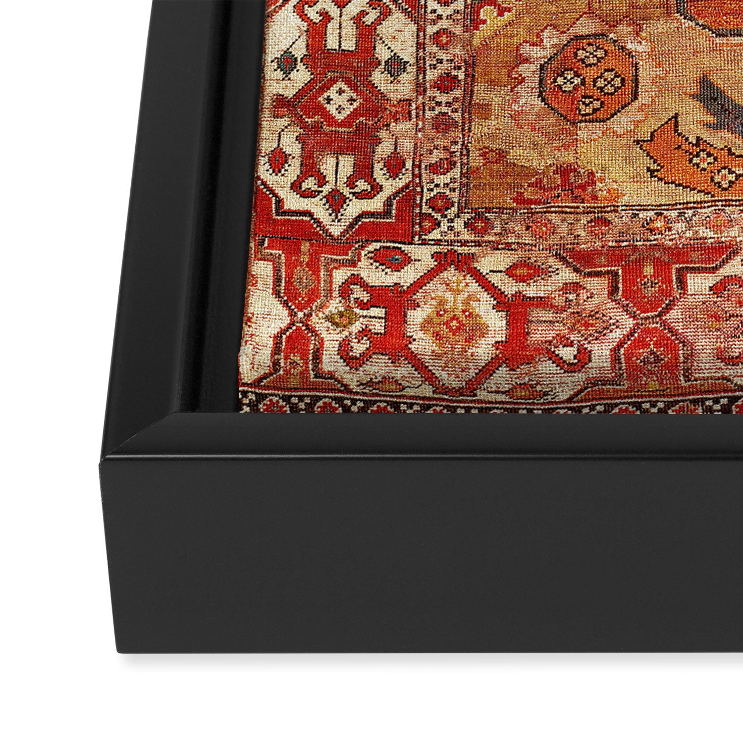 Transylvanian West Anatolian Carpet Print Framed Canvas Print Gallery Image 3