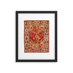 Transylvanian West Anatolian Carpet Print Framed Art Print Gallery Image 4