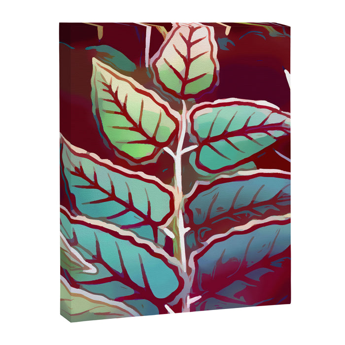 Tropical Leaves After Rousseau Canvas Print Gallery Image 1